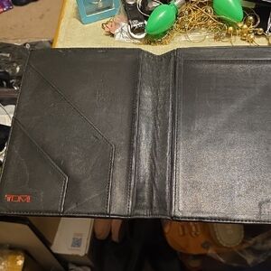 TUMI Black Leather Wallet